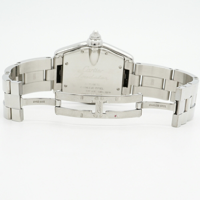 卡地亞 Roadster LM W62025V3 銀色錶盤男士腕錶-3