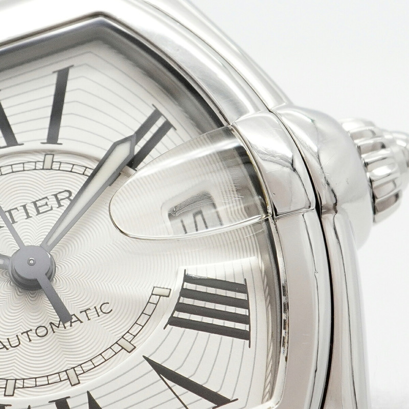 卡地亞 Roadster LM W62025V3 銀色錶盤男士腕錶-7