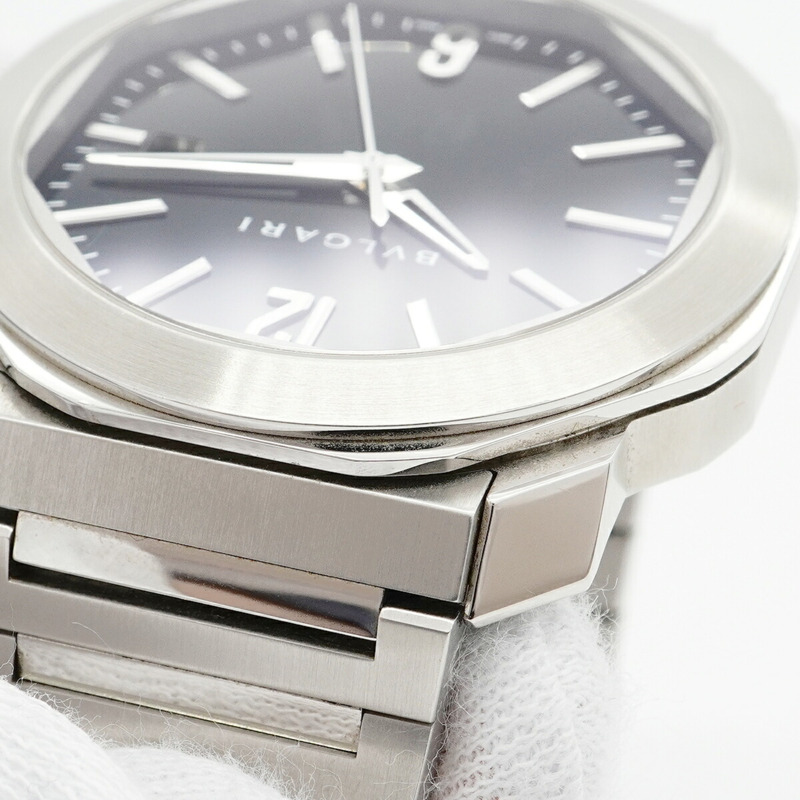 寶格麗 Octoroma OC41S 黑色錶盤男士腕錶-7