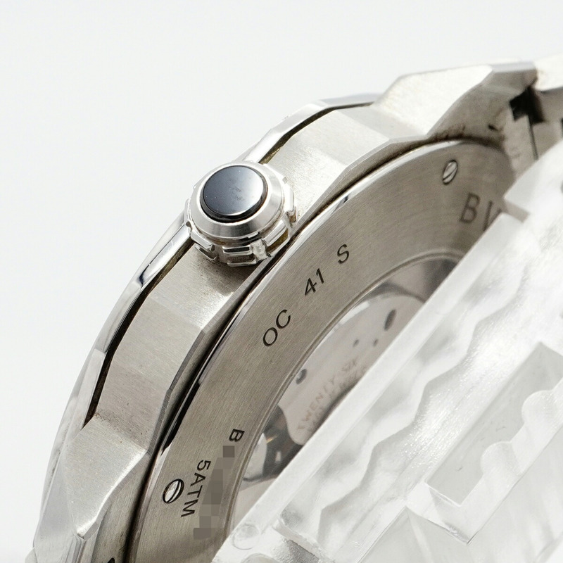 寶格麗 Octoroma OC41S 黑色錶盤男士腕錶-9