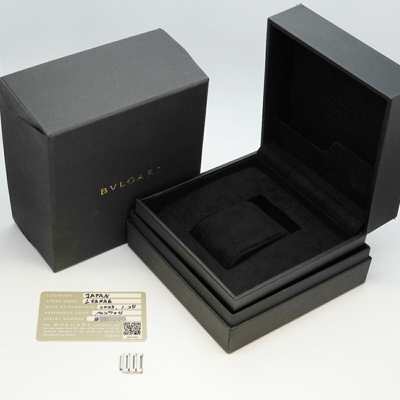 寶格麗 Octoroma OC41S 黑色錶盤男士腕錶-10