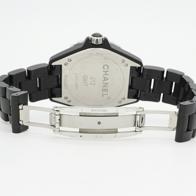香奈兒 J12 GMT H3101 黑色錶盤男士腕錶-3