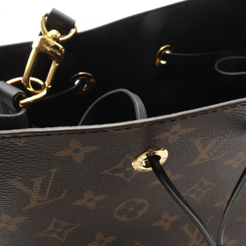 路易威登 Neonoe 肩背包 M44020 Monogram 帆布 棕色 黑色 二手 LV-6