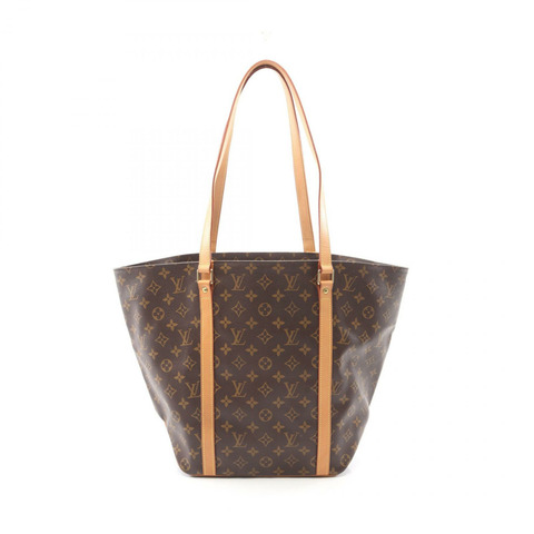 路易威登 (LOUIS VUITTON) 棕色 Monogram 印花購物單肩手提包（二手，女士）