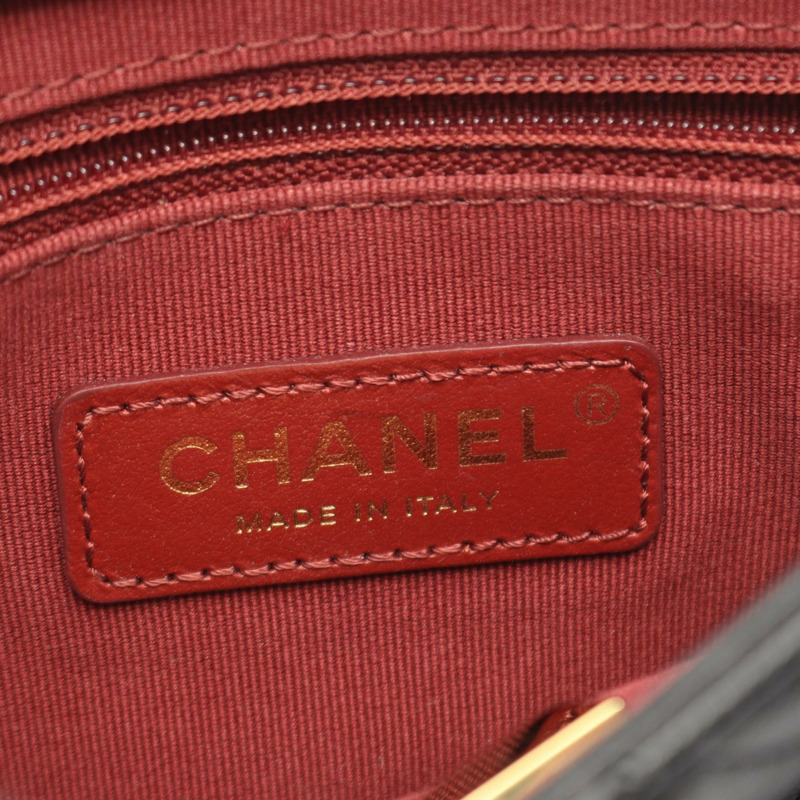 香奈兒 (CHANEL) 絎縫鏈條單背包 AS2734 羊皮 黑色 二手 金色五金 CC-3