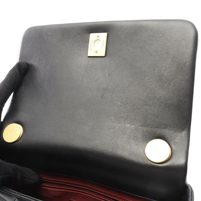 香奈兒 (CHANEL) 絎縫鏈條單背包 AS2734 羊皮 黑色 二手 金色五金 CC-5