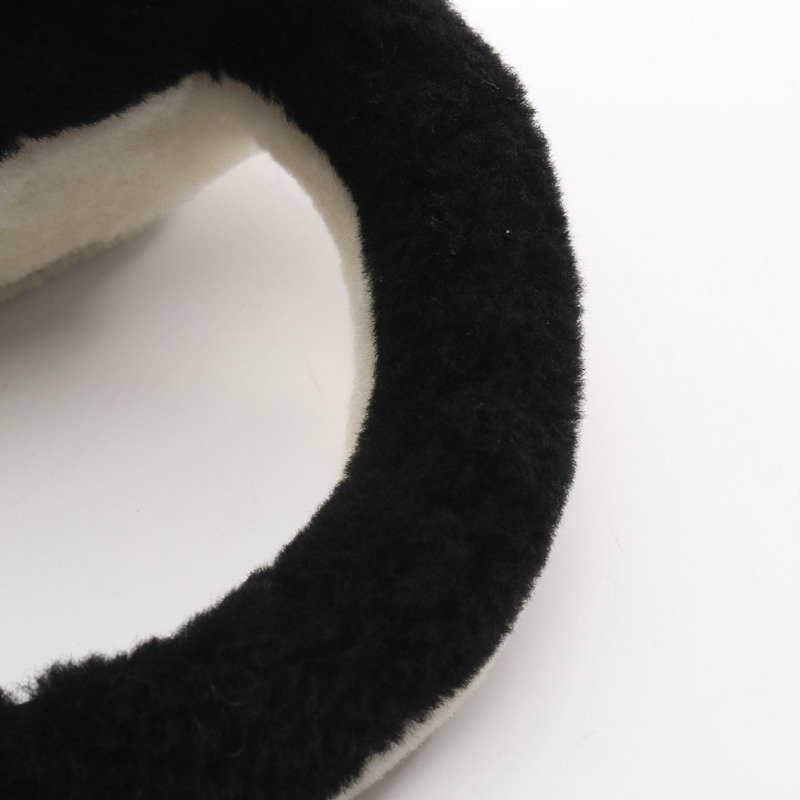 香奈兒 COCO 標誌耳夾，黑色/白色，二手，女士 CC-5