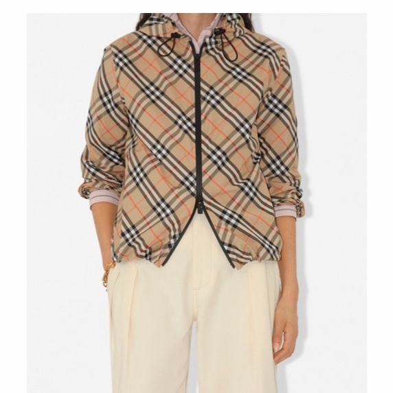 Burberry 女士 格紋連帽夾克XXS XS S M L XL XXL碼-1