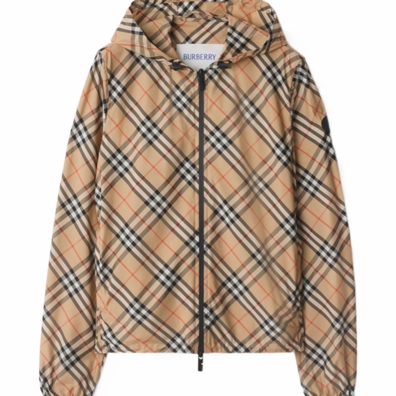 Burberry 女士 格紋連帽夾克XXS XS S M L XL XXL碼-4