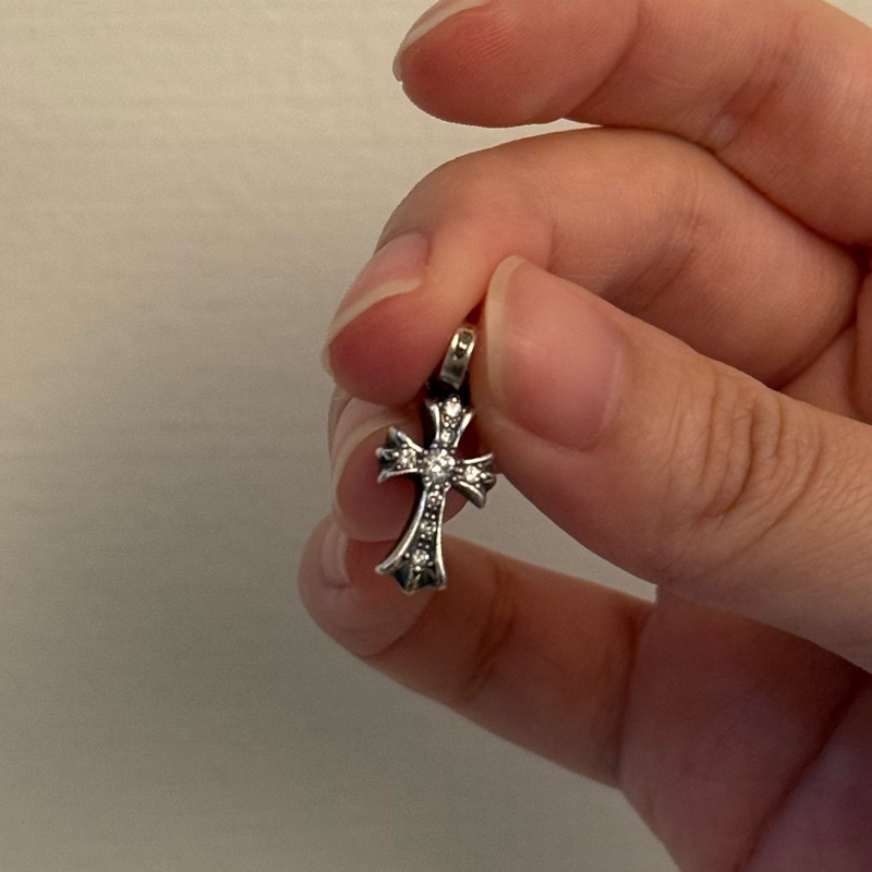 chrome hearts 帶鑽十字架-0