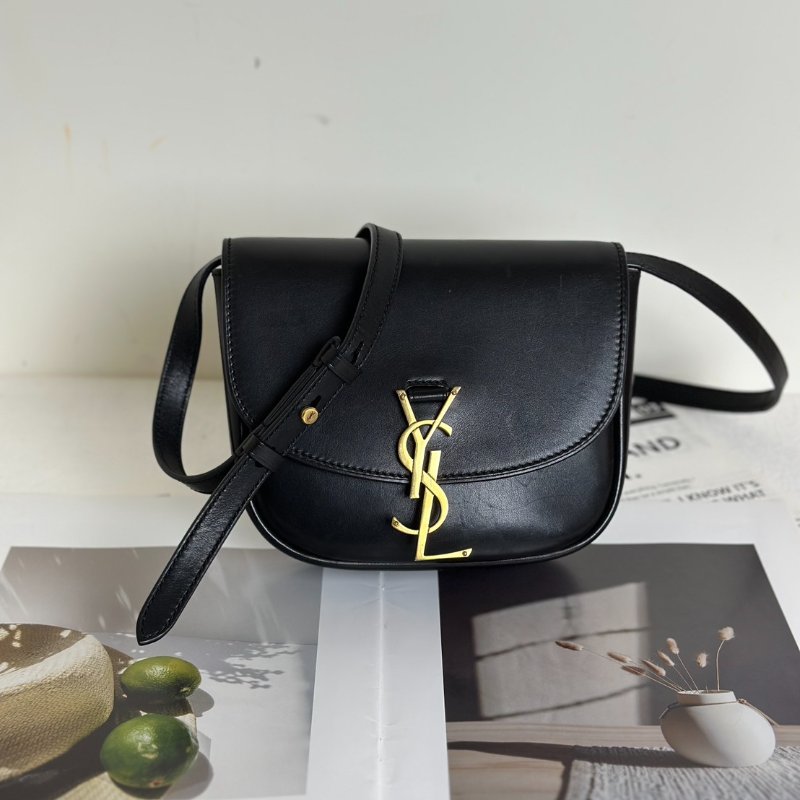 YSL Kaia馬鞍包 - mini黑金-0