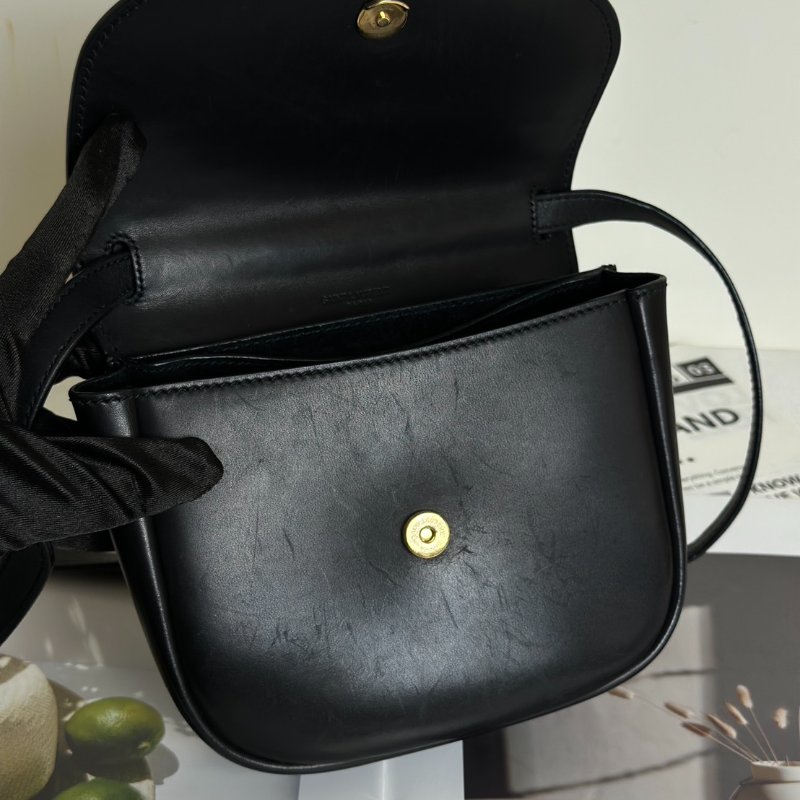 YSL Kaia馬鞍包 - mini黑金-7
