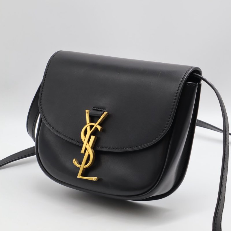 YSL Kaia馬鞍包 - mini黑金-3