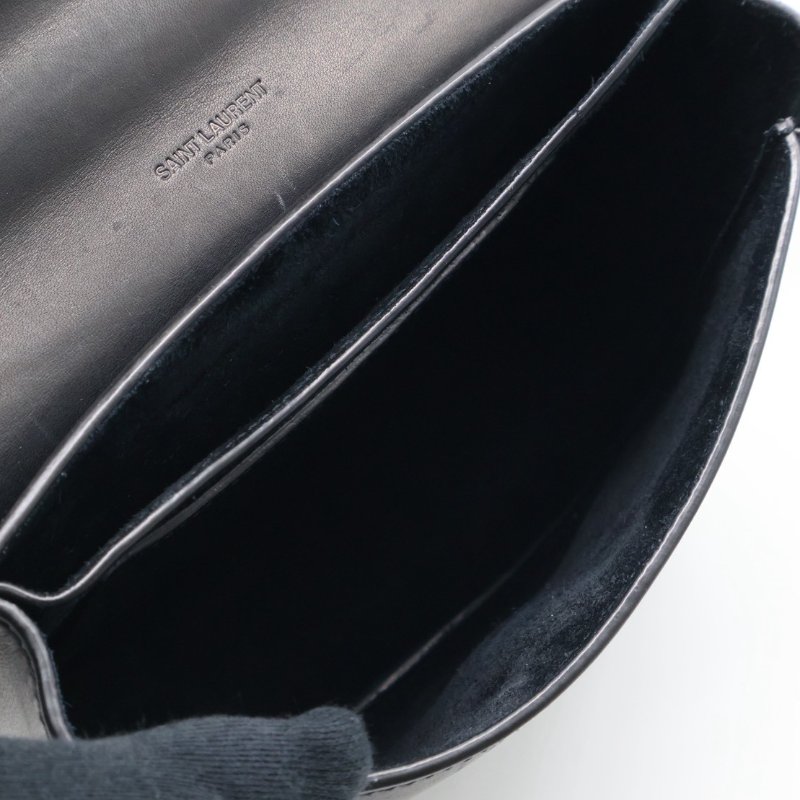 YSL Kaia馬鞍包 - mini黑金-9