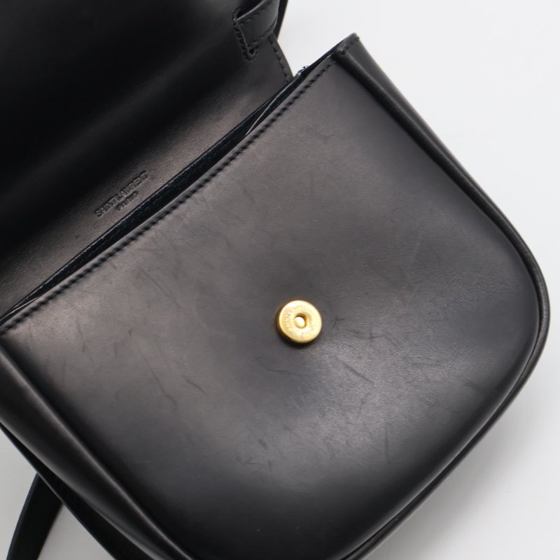 YSL Kaia馬鞍包 - mini黑金-11