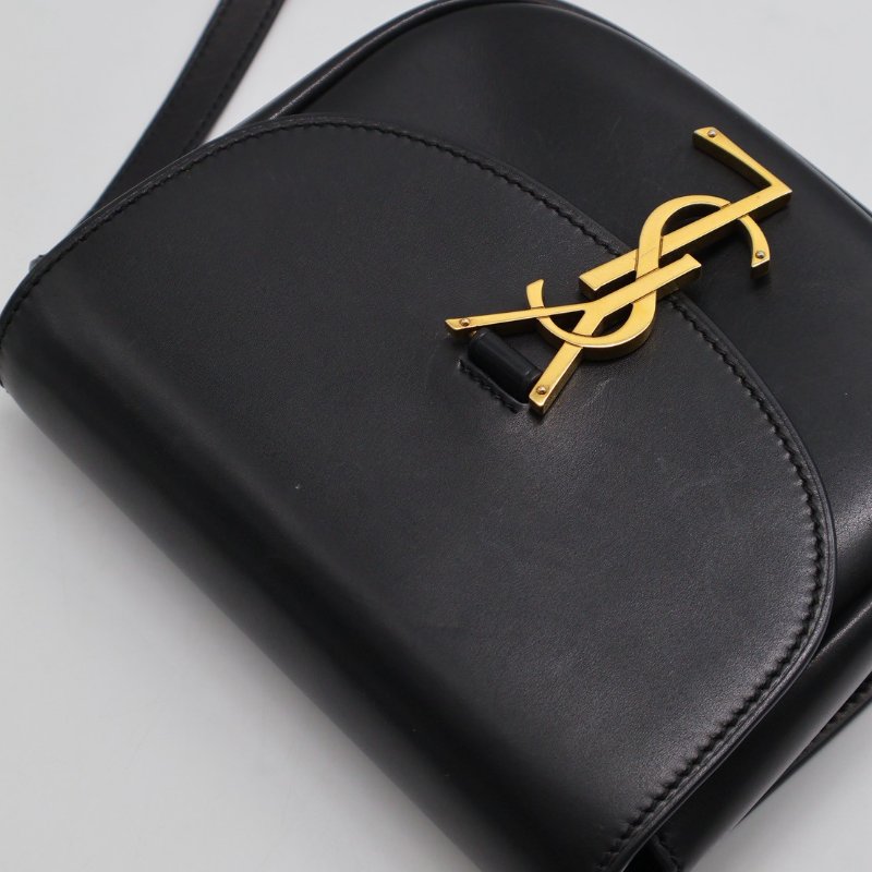 YSL Kaia馬鞍包 - mini黑金-12
