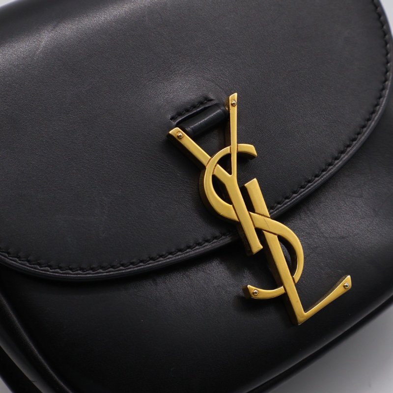 YSL Kaia馬鞍包 - mini黑金-13
