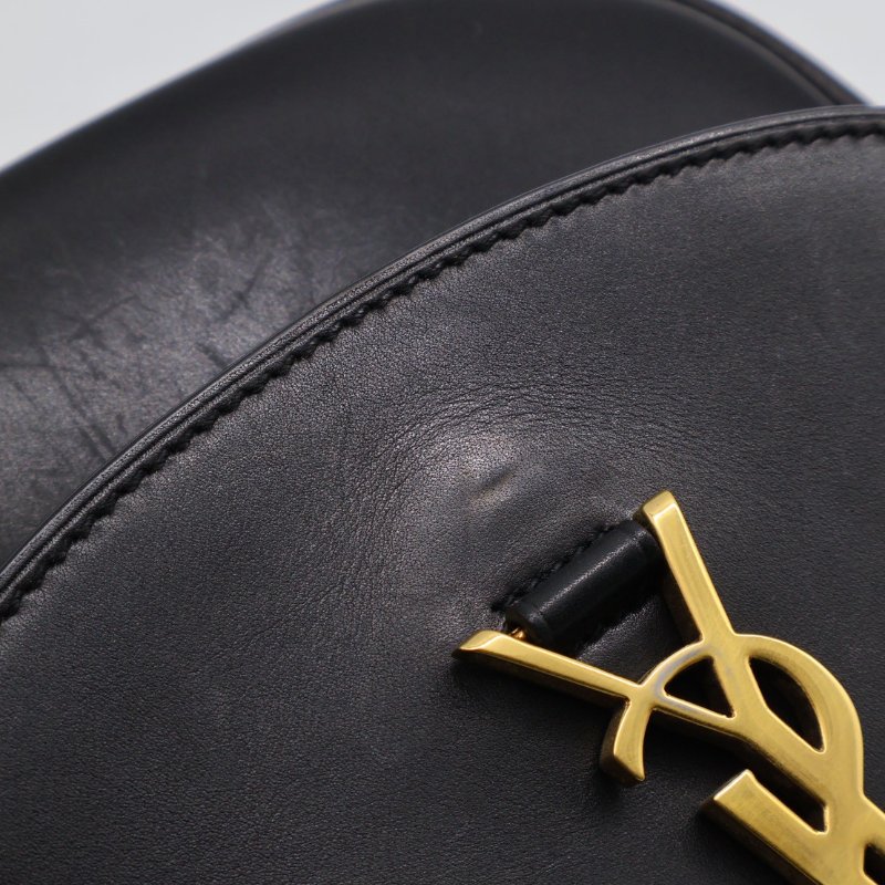 YSL Kaia馬鞍包 - mini黑金-14