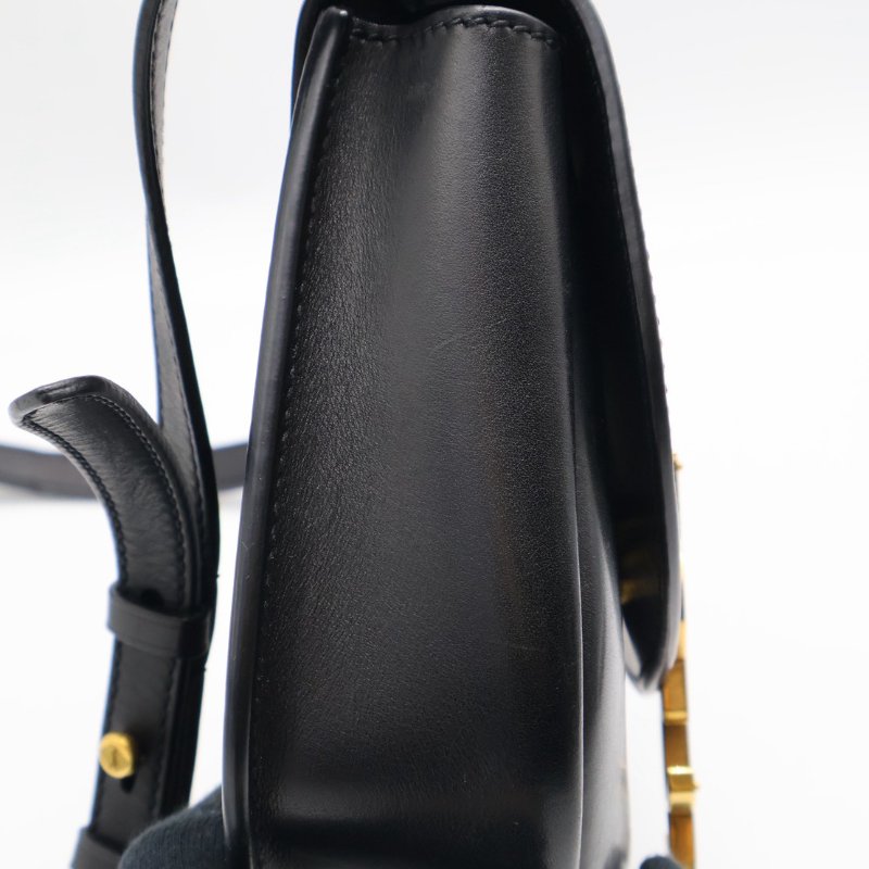 YSL Kaia馬鞍包 - mini黑金-16