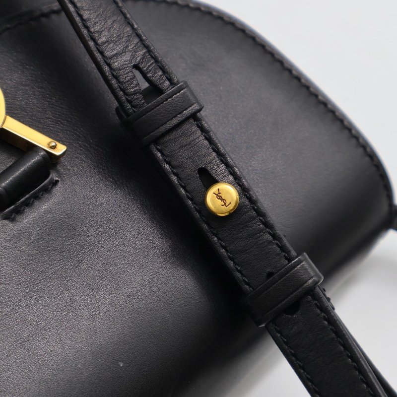 YSL Kaia馬鞍包 - mini黑金-17