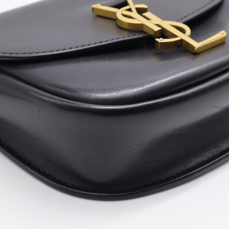 YSL Kaia馬鞍包 - mini黑金-20