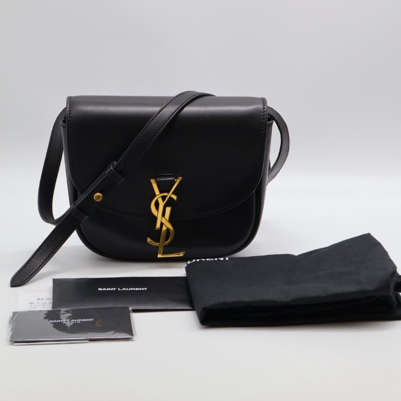 YSL Kaia馬鞍包 - mini黑金-22