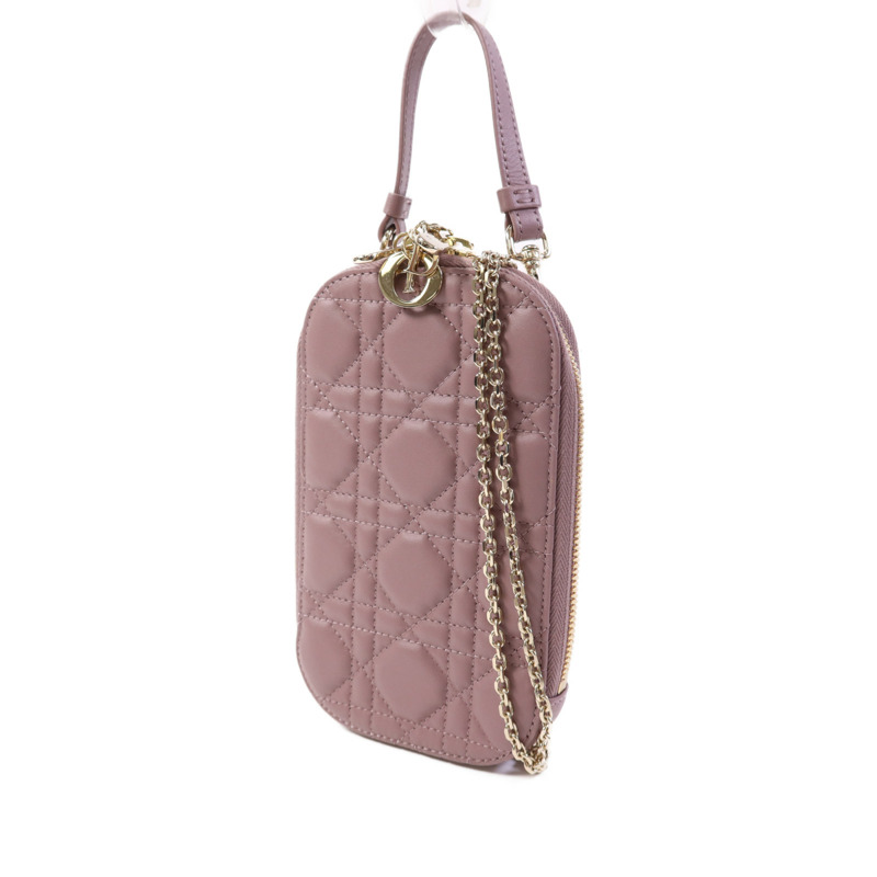 Dior 羊皮皮革Lady Dior Call'in Dior金扣鏈帶手挽肩背兩用袋-2