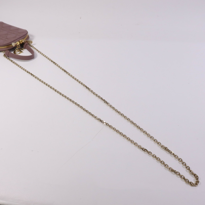 Dior 羊皮皮革Lady Dior Call'in Dior金扣鏈帶手挽肩背兩用袋-8