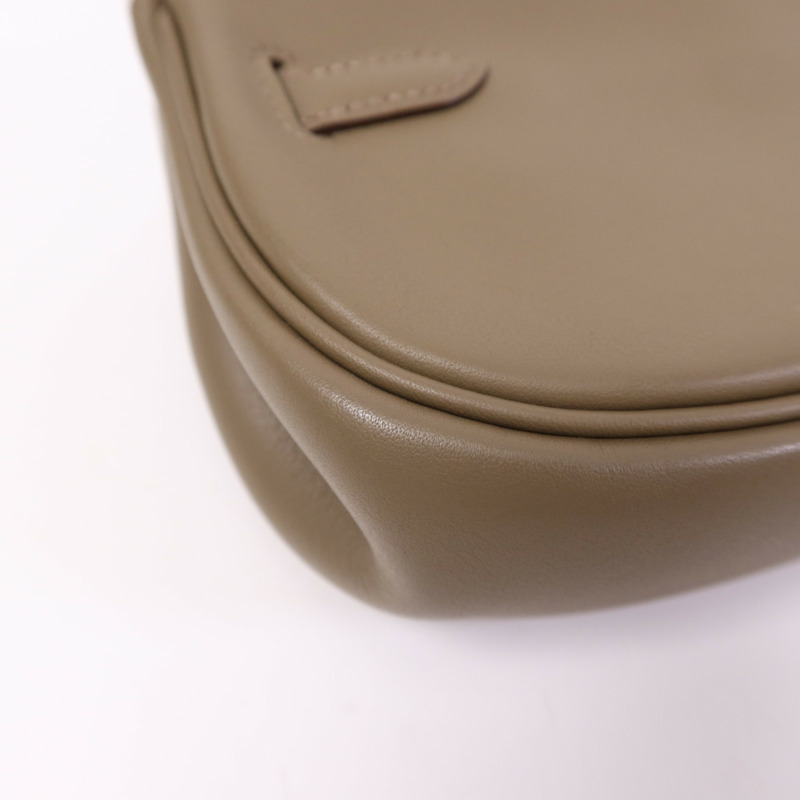 HERMES Swift皮革Kelly Moove銀扣肩背袋Etoupe-7