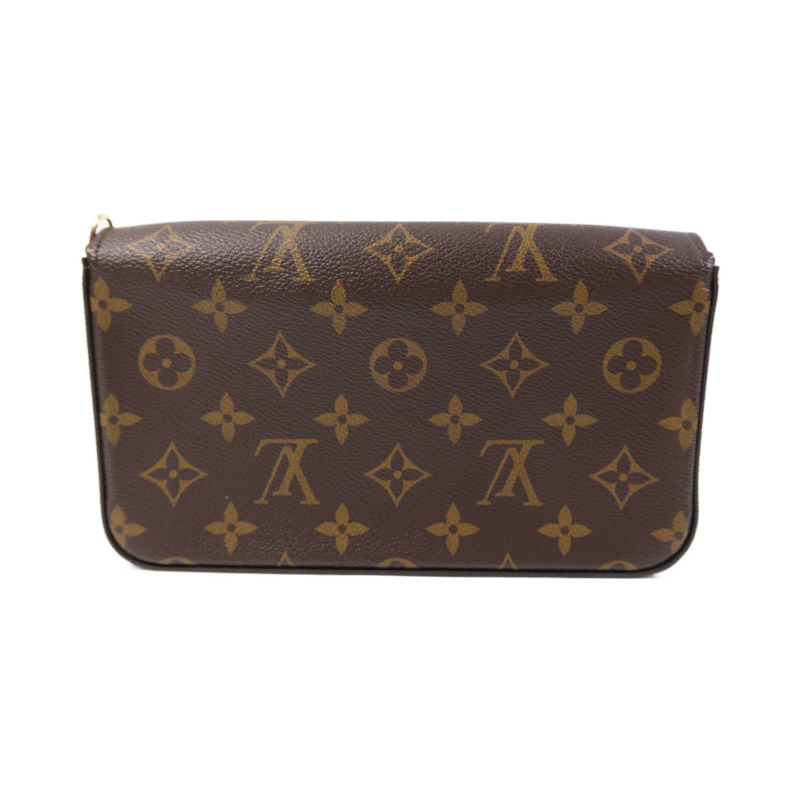 LOUIS VUITTON Monogram Pochette Felicie金扣鏈帶肩背袋-1