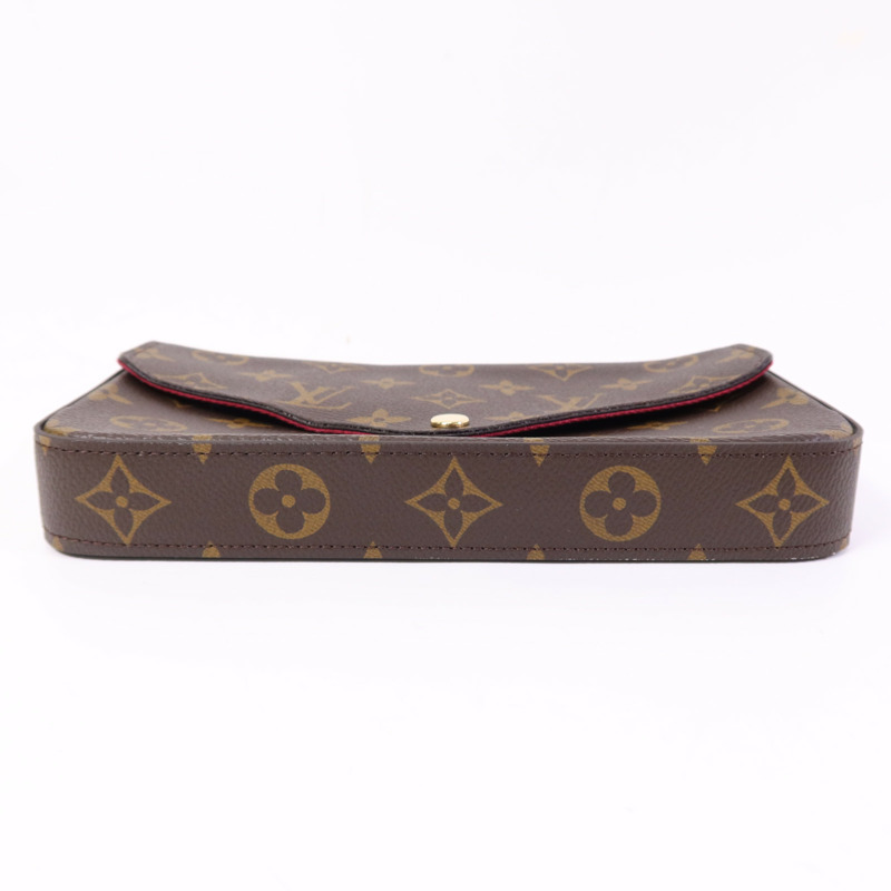 LOUIS VUITTON Monogram Pochette Felicie金扣鏈帶肩背袋-3