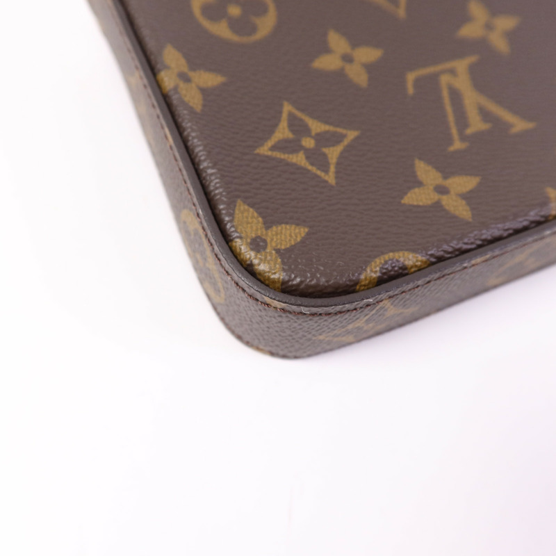 LOUIS VUITTON Monogram Pochette Felicie金扣鏈帶肩背袋-7