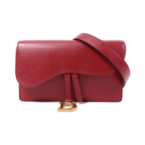 Dior 牛皮皮革Saddle Pouch Belt Bag金扣腰包