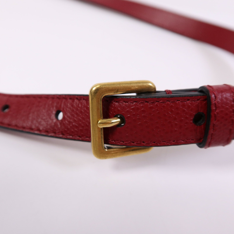 Dior 牛皮皮革Saddle Pouch Belt Bag金扣腰包-9