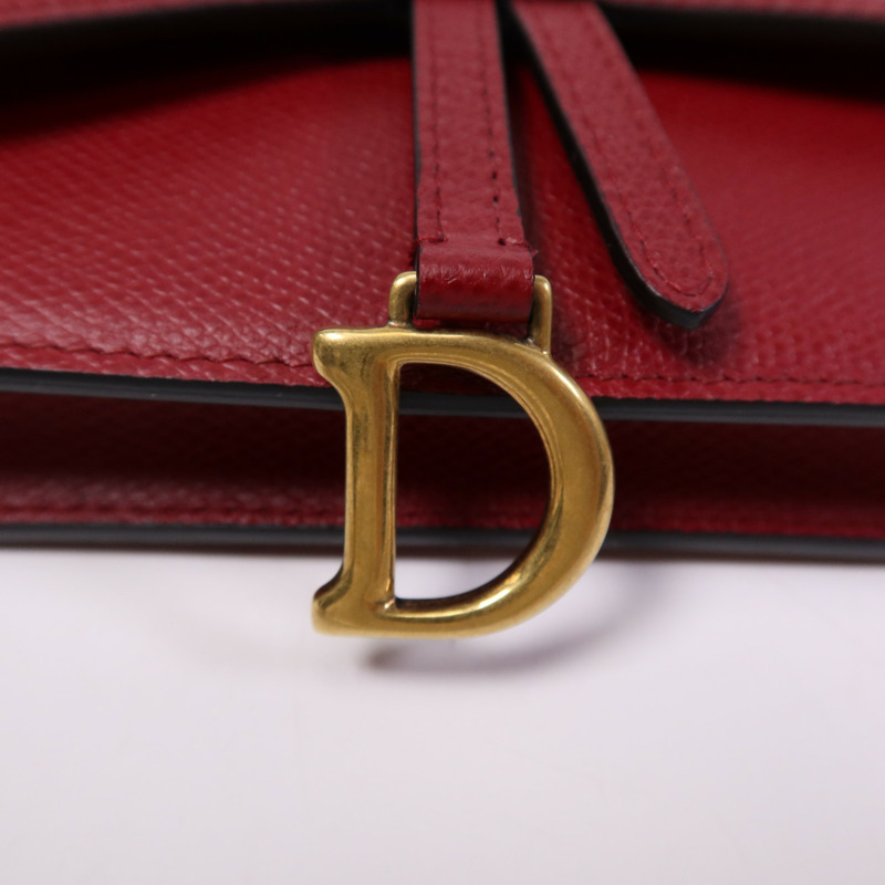 Dior 牛皮皮革Saddle Pouch Belt Bag金扣腰包-10