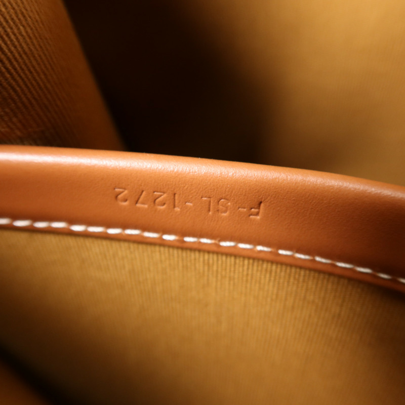 CELINE 塗層帆布Mini horizontal Cabas金扣手挽肩背兩用袋-12