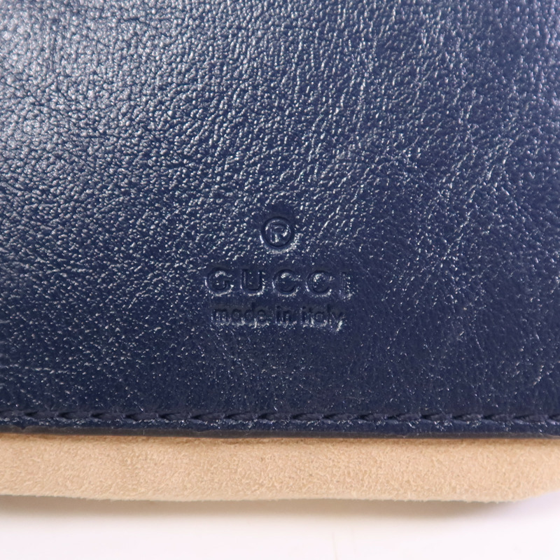 GUCCI 牛皮皮革GG Marmont Bucket銀扣鏈帶肩背袋-11