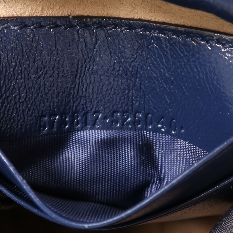 GUCCI 牛皮皮革GG Marmont Bucket銀扣鏈帶肩背袋-12