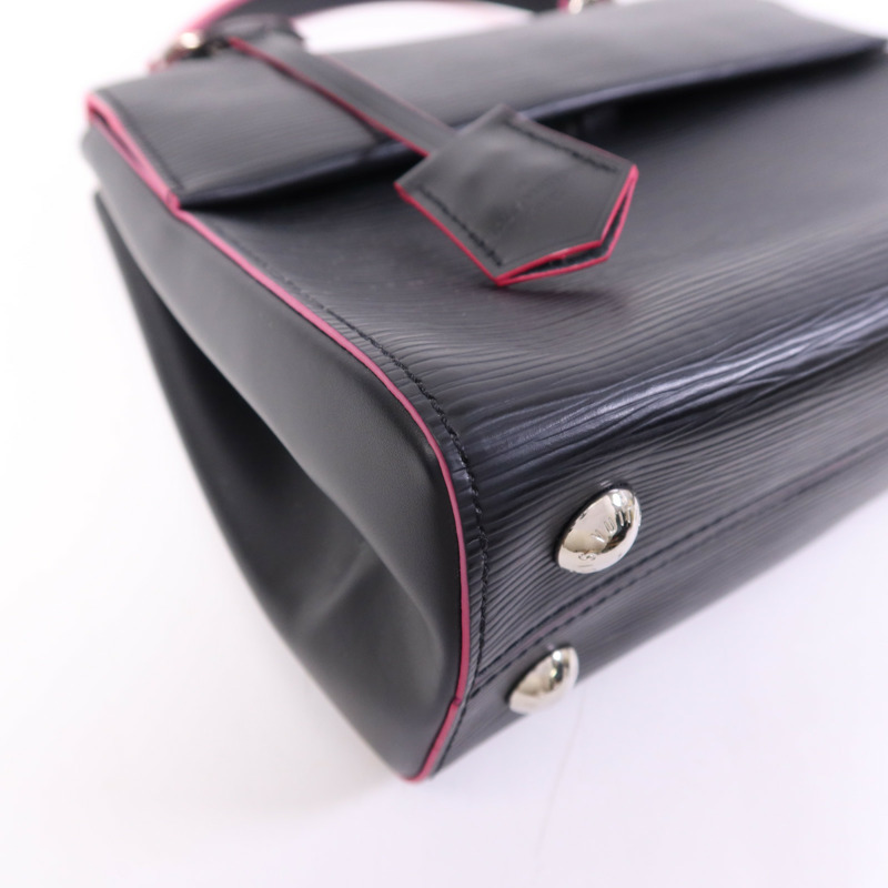 LOUIS VUITTON Epi Cluny BB銀扣手挽肩背兩用袋-5