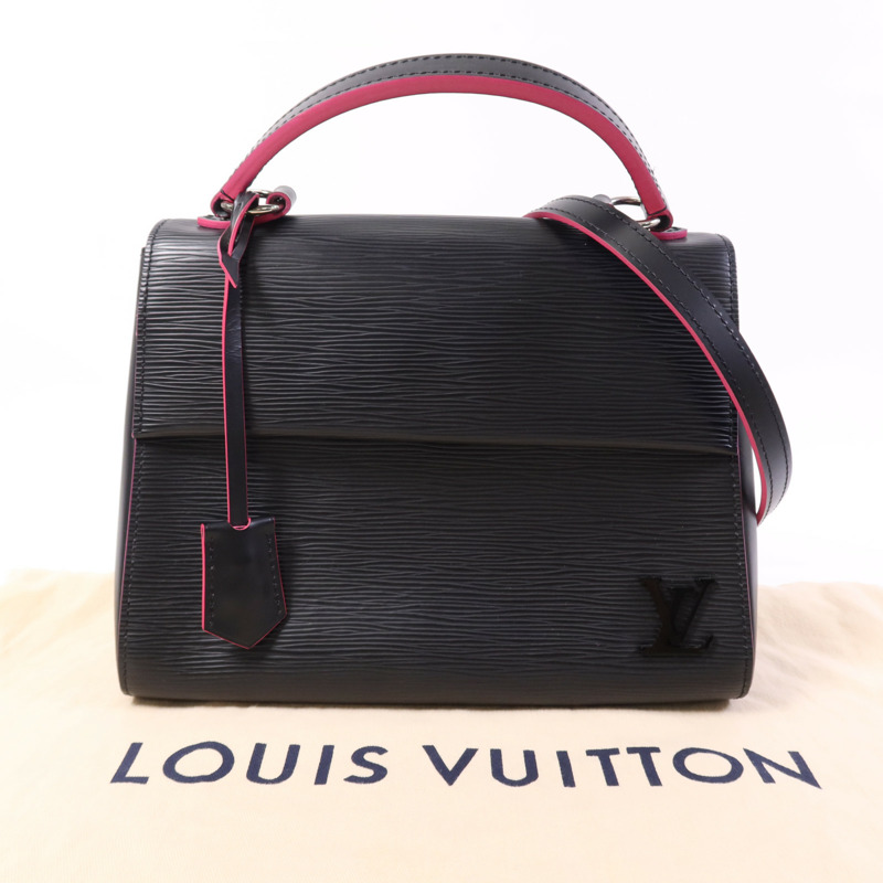 LOUIS VUITTON Epi Cluny BB銀扣手挽肩背兩用袋-15
