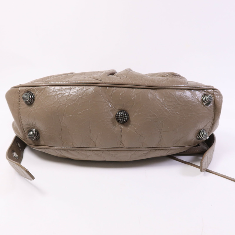 BALENCIAGA 羊皮皮革Le Cagole S銀扣肩背袋-3