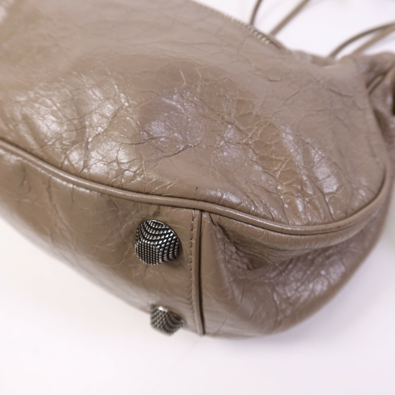 BALENCIAGA 羊皮皮革Le Cagole S銀扣肩背袋-6