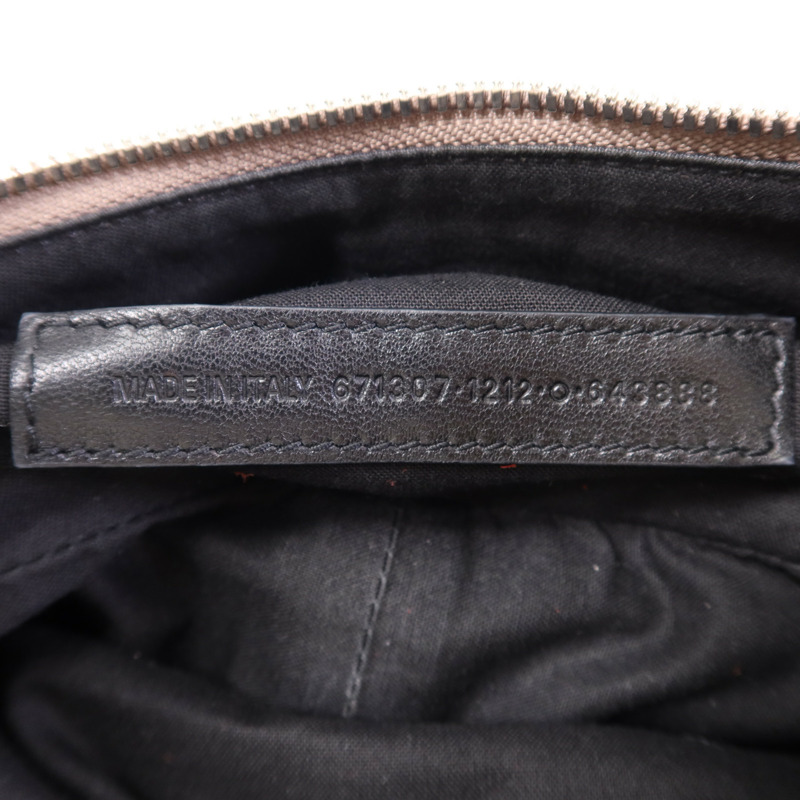 BALENCIAGA 羊皮皮革Le Cagole S銀扣肩背袋-12