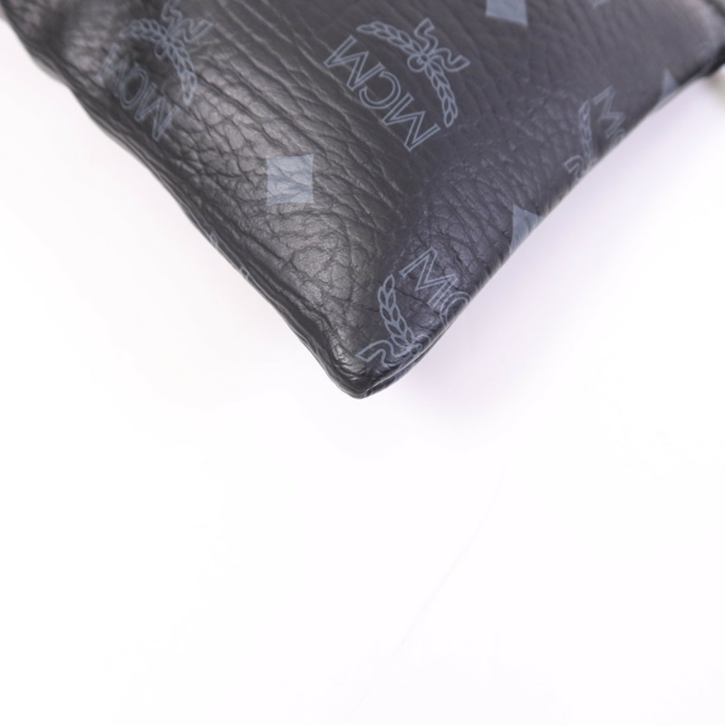 MCM 塗層帆布Clutch金扣手拿包-7