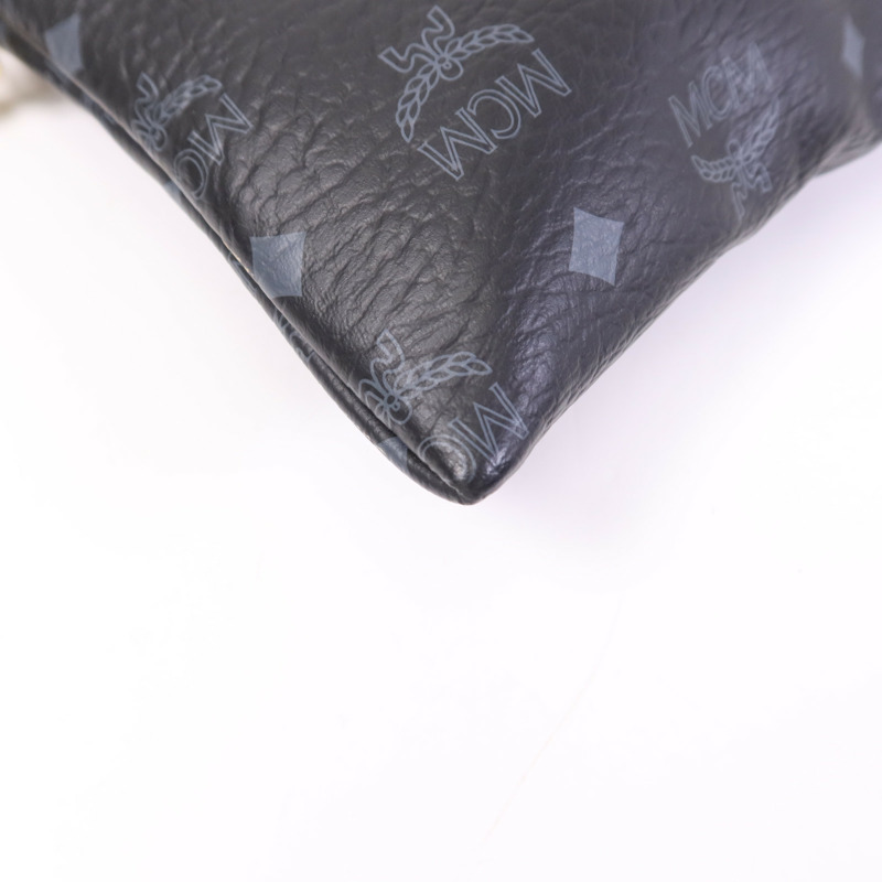 MCM 塗層帆布Clutch金扣手拿包-8