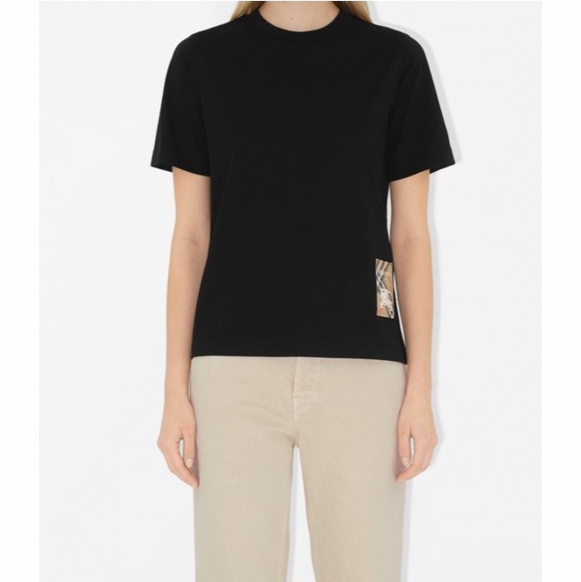 Burberry 女士 格紋標籤T恤XXS XS S M L XL碼-2
