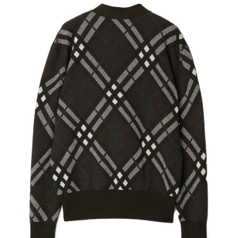 Burberry 女士 格紋羊毛混紡針織開衫XXS XS S M L XL碼-2