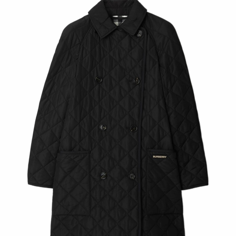 Burberry 女士 翻領絎縫棉服XS S M L XL XXL碼-0