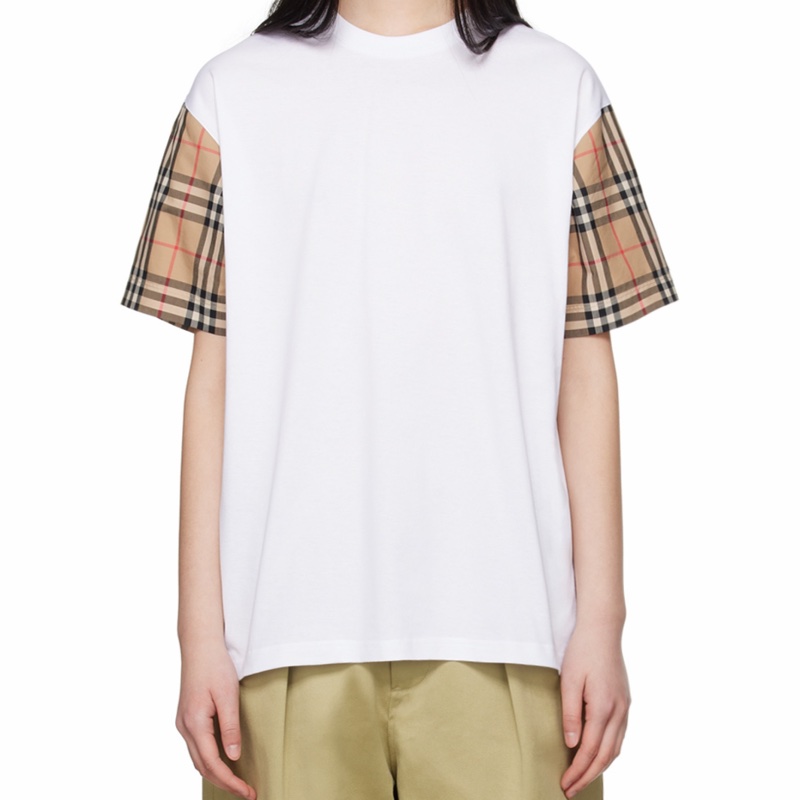Burberry 女士 Vintage格紋衣袖T恤XXS XS S M L XL碼-1