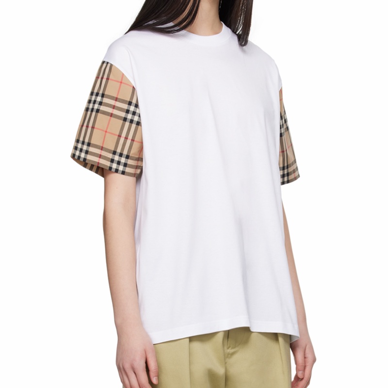 Burberry 女士 Vintage格紋衣袖T恤XXS XS S M L XL碼-3